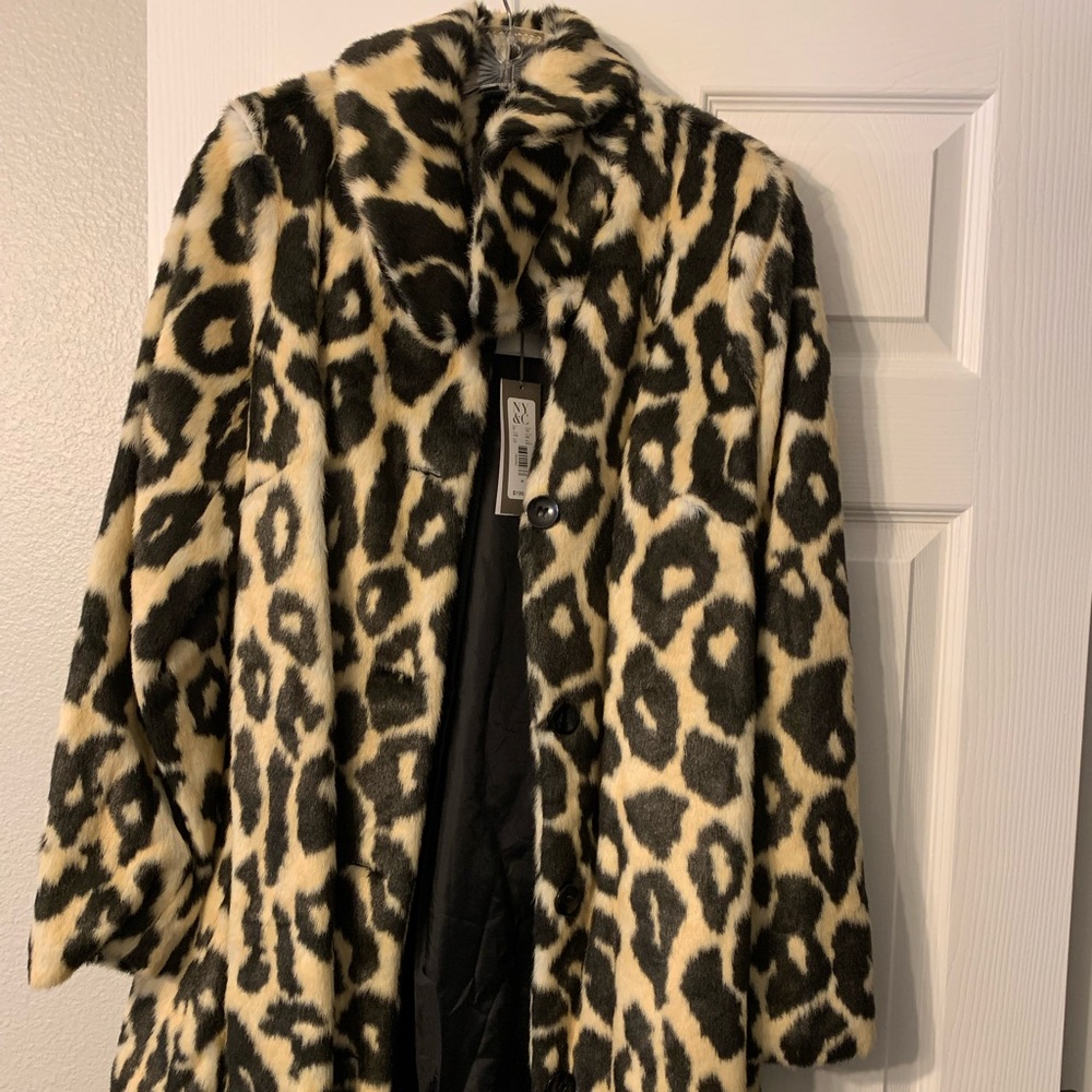 Cheetah Print Eva Mendes Coat from NY & Co. - Picture 5 of 8